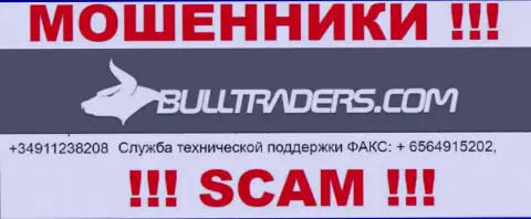 Будьте внимательны, интернет-мошенники из компании Буллтрейдерс Ком трезвонят лохам с различных номеров телефонов