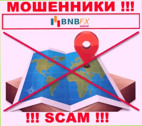 На интернет-портале BNB FX напрочь отсутствует информация касательно юрисдикции этой организации