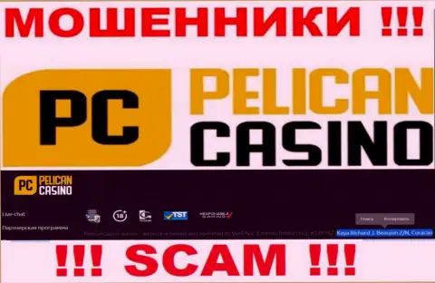 PelicanCasino Games - это интернет мошенники ! Засели в офшорной зоне по адресу - Кая Ричард Дж. Божон З/Н, Кюрасао и сливают вложенные деньги реальных клиентов