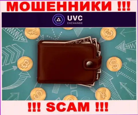 Криптовалютный кошелек - в этом направлении предоставляют услуги internet мошенники UVCExchange