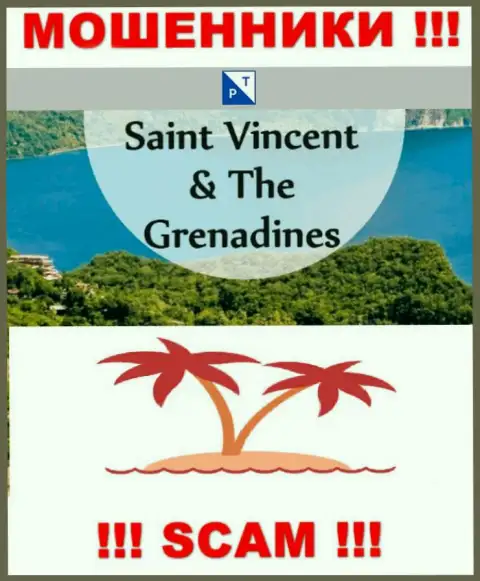 Офшорные интернет махинаторы ПлазаТрейд скрываются тут - Сент-Винсент и Гренадины
