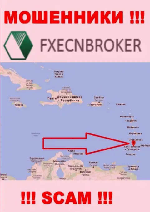 ФИкс ЕЦН Брокер - это МОШЕННИКИ, которые официально зарегистрированы на территории - Сент-Винсент и Гренадины