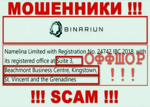 Взаимодействовать с Binariun Net не спешите - их оффшорный юридический адрес - Suite 3, Beachmont Business Centre, Kingstown, St. Vincent and the Grenadines (инфа взята с их информационного портала)