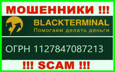 BlackTerminal Ru махинаторы сети Интернет ! Их номер регистрации: 1127847087213