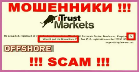Обманщики Trust Markets базируются на территории - St. Vincent and the Grenadines, чтоб скрыться от наказания - ЛОХОТРОНЩИКИ