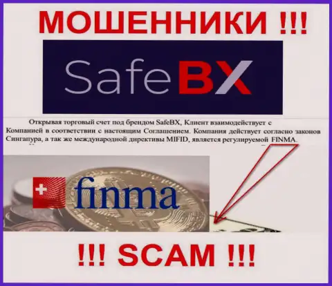 SafeBX Com и их регулятор: FINMA - это МОШЕННИКИ !!!
