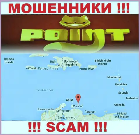 Организация Поинт Лото зарегистрирована довольно-таки далеко от оставленных без денег ими клиентов на территории Curacao