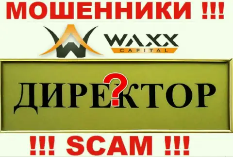 Нет возможности разузнать, кто же является прямым руководством организации Waxx-Capital Net это однозначно махинаторы