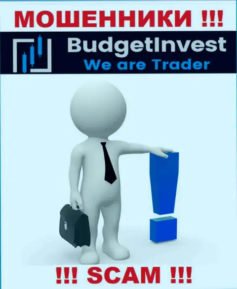 BudgetInvest Org - это internet мошенники !!! Не говорят, кто именно ими руководит