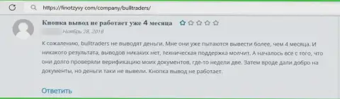 В организации Bull Traders промышляют интернет мошенники - отзыв клиента