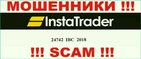 Не работайте совместно с конторой InstaTrader Net, регистрационный номер (24742 IBC 2018) не повод вводить деньги