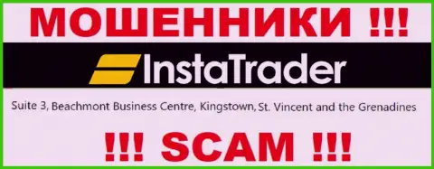 Suite 3, Beachmont Business Centre, Kingstown, St. Vincent and the Grenadines - это офшорный адрес регистрации ИнстаТрейдер Нет, откуда КИДАЛЫ оставляют без средств своих клиентов
